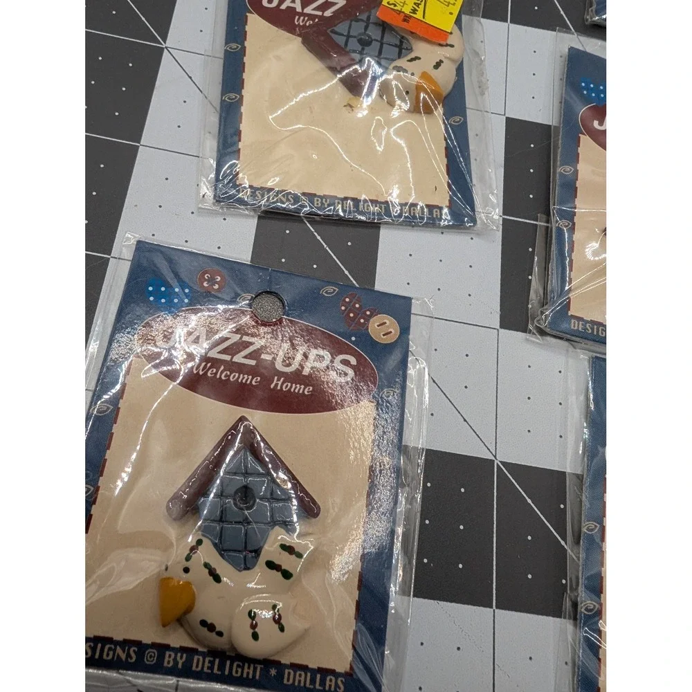 Jazz ups by Delight Resin Plastic craft minis lot‎ 10 Birds & Birdhouses sealed